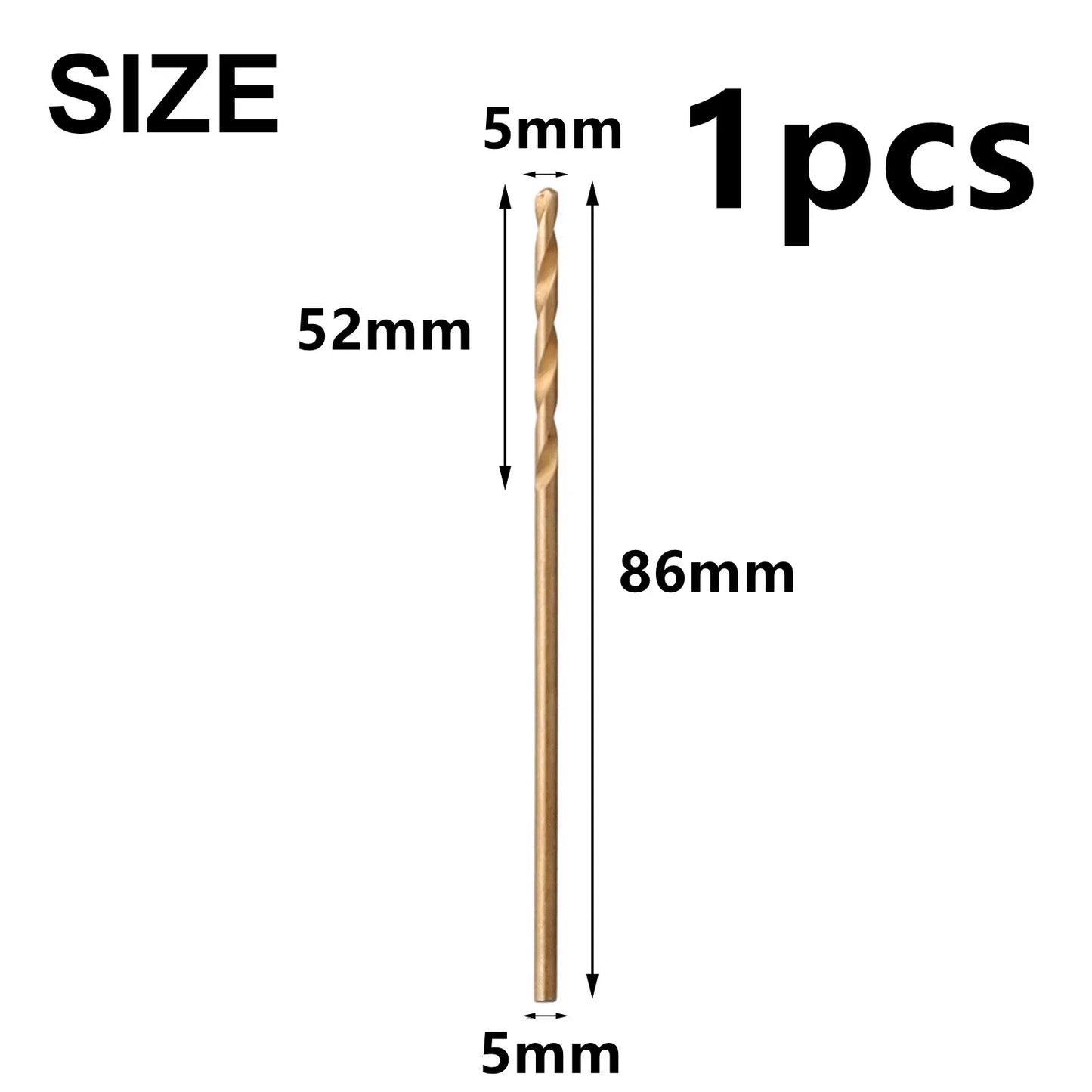 5/10pcs HSS M35 Cobalt Drill Bit 1mm 1.5mm 2mm 2.5mm 3mm For Stainless Steel Auger High Quality Drill Press Power Tool Parts