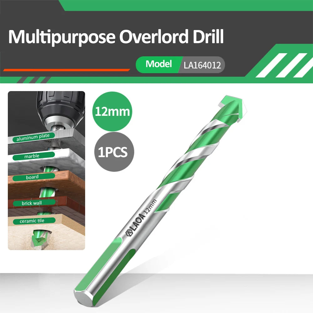 LAOA Electric Drill for Concrete, Aluminum Glass, Brick, Tile, Marble, Alloy Steel YG6X Concrete Drill Bit