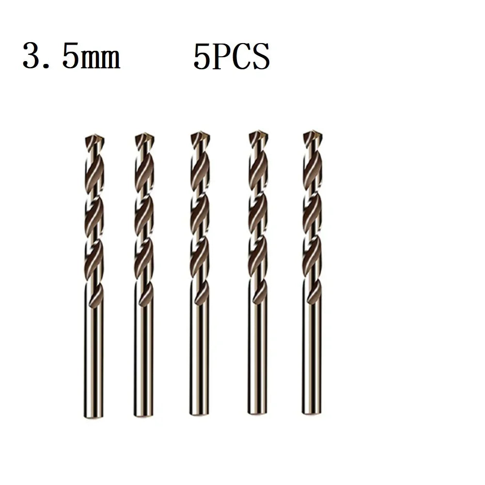 5/10pcs HSS M35 Cobalt Drill Bit 1mm 1.5mm 2mm 2.5mm 3mm For Stainless Steel Auger High Quality Drill Press Power Tool Parts