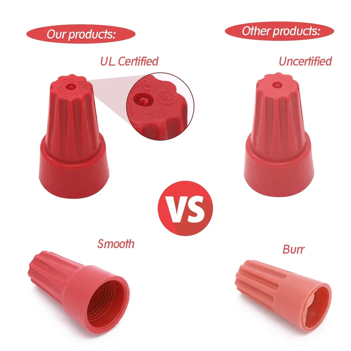 180 PCS Wire Connectors Insulating Insert Twist Electrical Wire Connectors with Spring Portable Wire Caps for Quick Connection