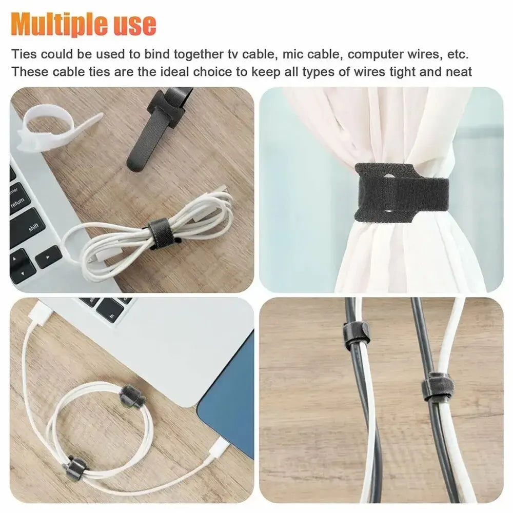 30pcs/50pcs/100pcs Reusable Cable Ties,Multi Colored Plastic Reusable Cable Ties,12*150mm
