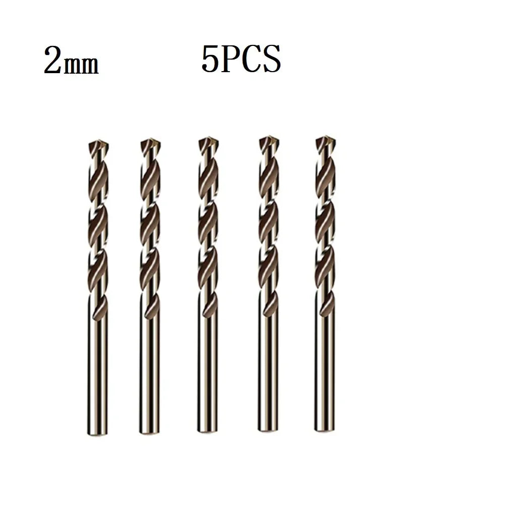 5/10pcs HSS M35 Cobalt Drill Bit 1mm 1.5mm 2mm 2.5mm 3mm For Stainless Steel Auger High Quality Drill Press Power Tool Parts