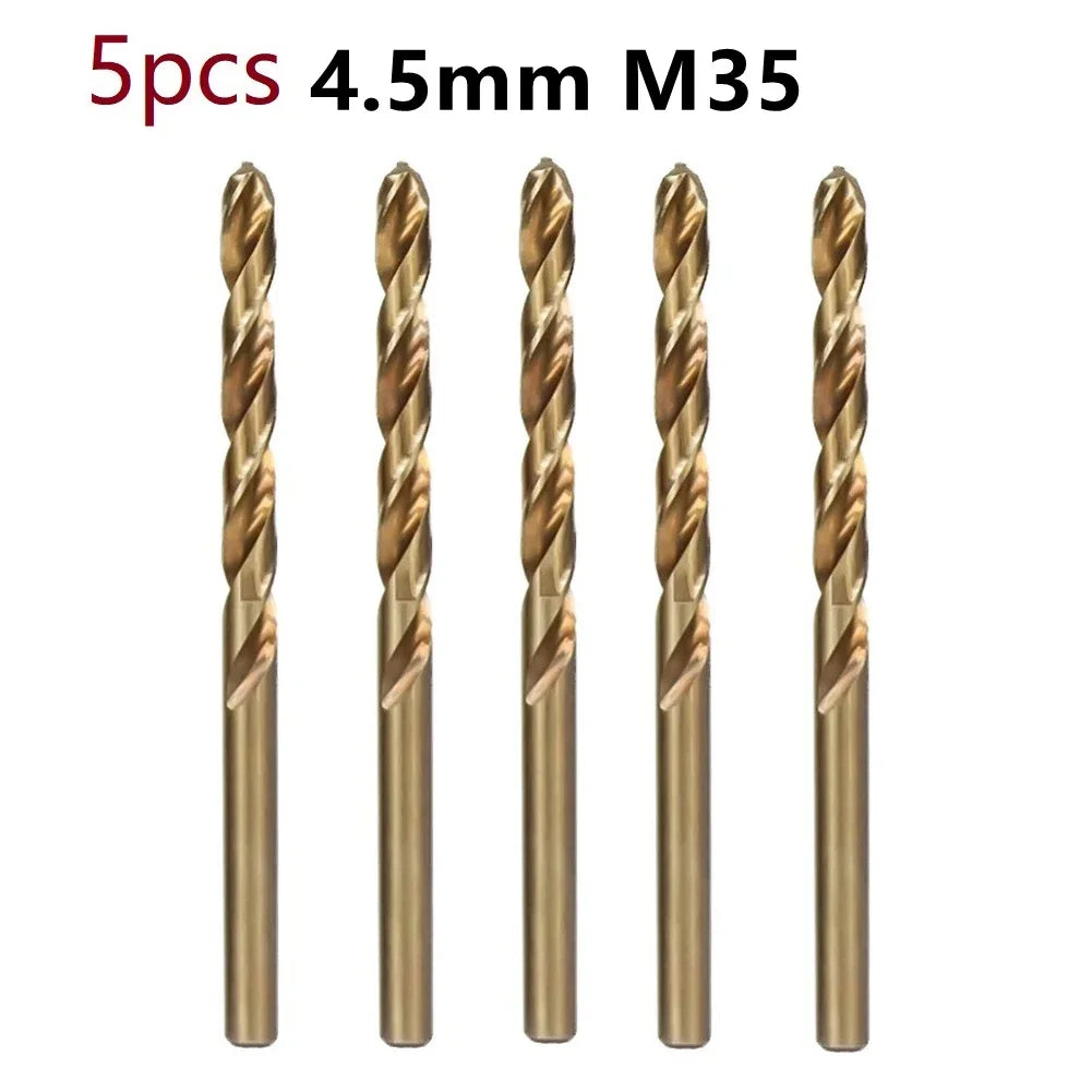 5/10pcs HSS M35 Cobalt Drill Bit 1mm 1.5mm 2mm 2.5mm 3mm For Stainless Steel Auger High Quality Drill Press Power Tool Parts