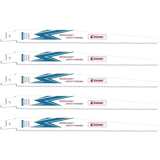 5-Piece 9-Inch Demolition Metal Sawzall Blades - Built for the heavy stuff