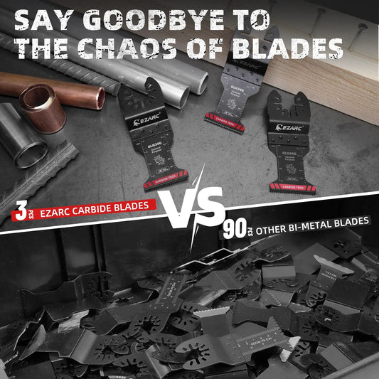 3-Pack Carbide-Tipped General Purpose Blades - All-purpose durability