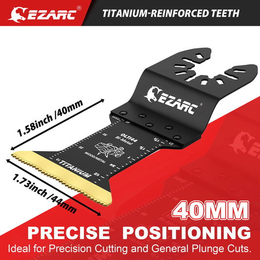 3-Pack Titanium-Tipped Oscillating Blades - Razor-sharp performance